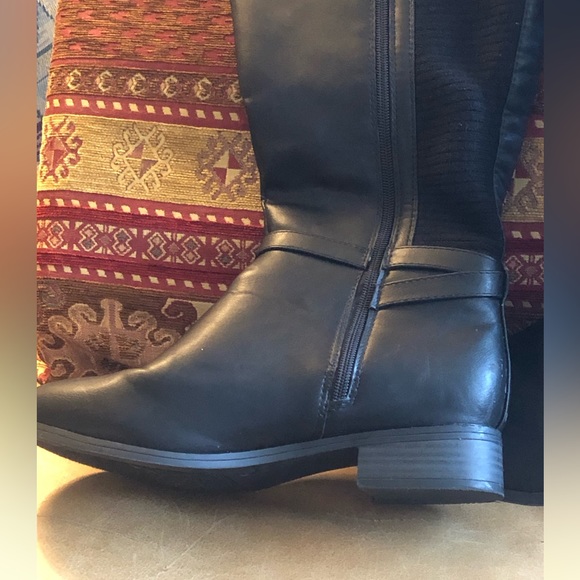 Cloudwalkers By Avenue Black Wide Calf Boots .Woman’s Size 9 1/2 W - Picture 15 of 16